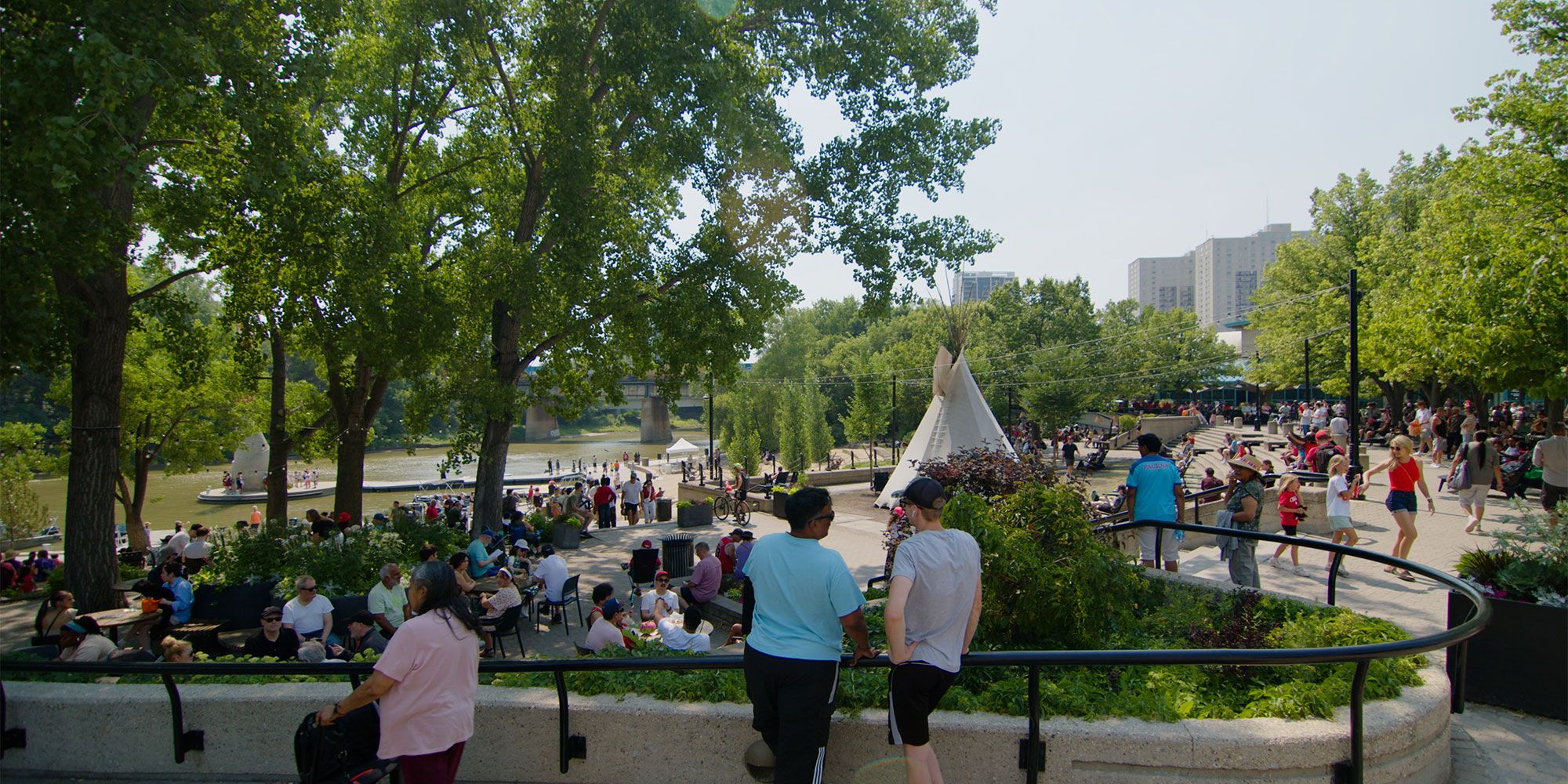 Canada day at The Forks docks