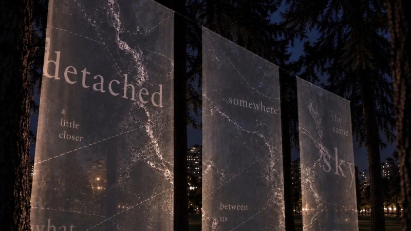 Projection art onto fabric