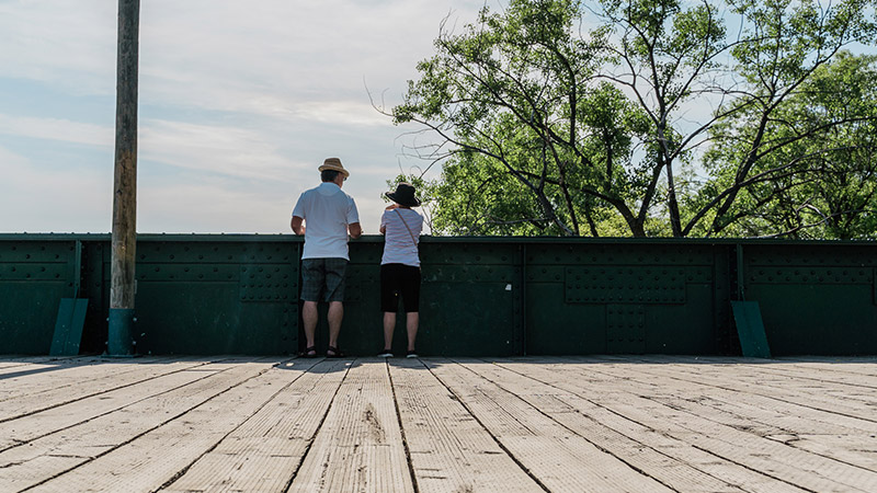 Restoration of the wooden bridge deck