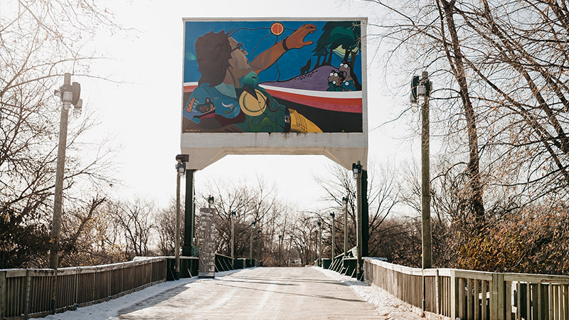 A rail bridge renewed