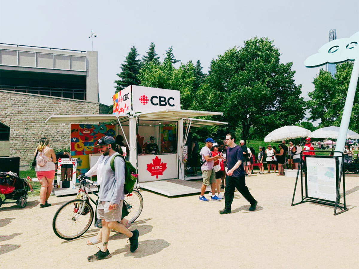 CBC Kiosk at Canada Day Celebrations